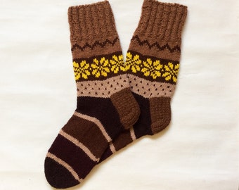 Socks, hand knitted wool socks, women socks