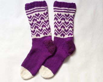 Socks, hand knitted wool socks, women socks