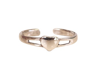 Sterling Silver Double Rope Lines Design Toe Ring Adjustable SizeMade In USA