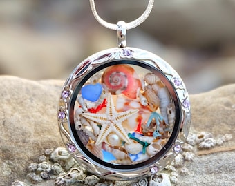 Best Mothers Day Gift for Mom Beach Lovers Birthday gift for sister Unique gift for her Ocean jewelry Mermaid necklace