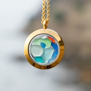 Sea glass Jewelry for women Beach glass necklace Unique gift for wife Mothers day gift ideas Birthday gift for sister Sea glass necklace