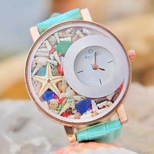 Watches for women Womens Wrist Watch Elegant Watches Ocean jewelry Cute Gift ideas Best gift for mom Unique Christmas gifts for her