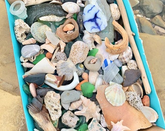 Grote zeeglas aardewerkmix Authentieke strandhuisdecoratie Schatten Ambachtelijke projecten maken Zeeschelp
