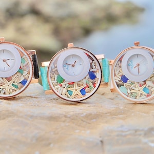 Watches for women Unique Womens Wrist Watch Elegant Watches Cute Gift ideas for her Sisters birthday gift Best gift for mom Beach wedding