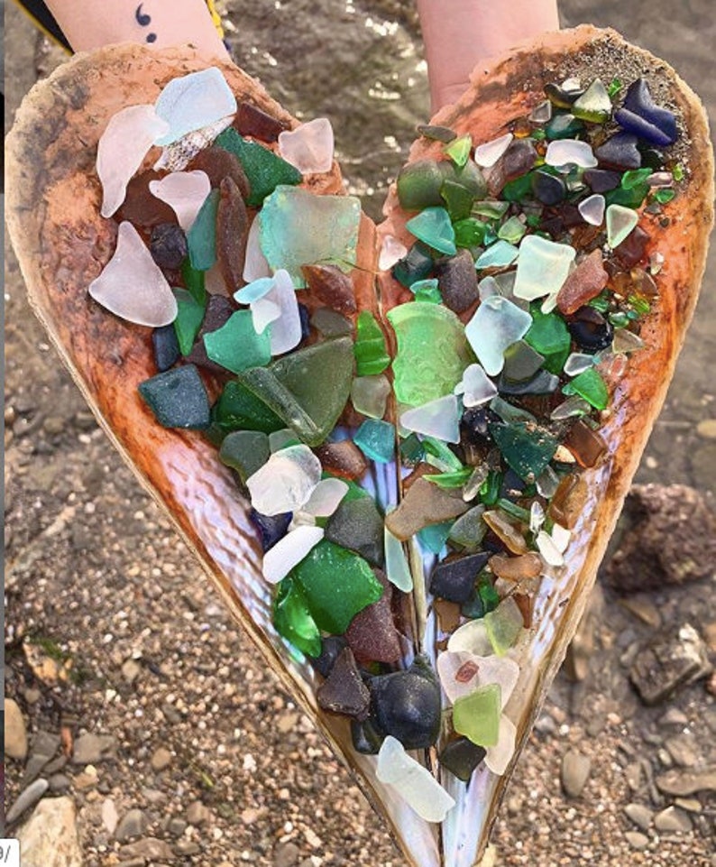 Sea Glass Mix Genuine Seaglass Bulk Sea Glass Crafting Beach Etsy