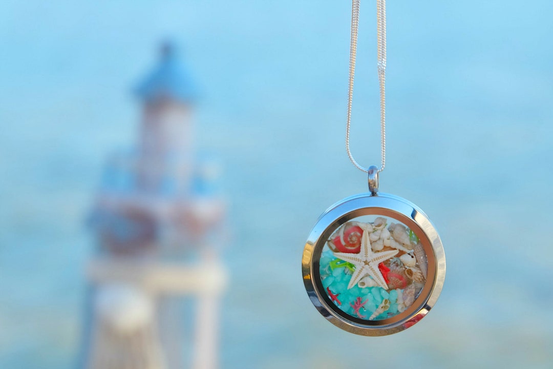 Collar de arena para ella Collar de estrella de mar para mujer Joyas  playeras Los mejores regalos únicos para madre Joyas del océano Ideas de  regalo