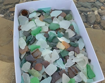 Genuine sea beach glass treasure,sea glass mix, Seaglass, Ocean Beach Tumbled,  ,Sea Glass Craft, Natural sea Glass for DIY