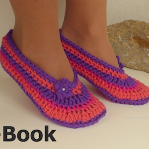 e-Book: Crochet Pattern Ballerinas Size 36 - 43,