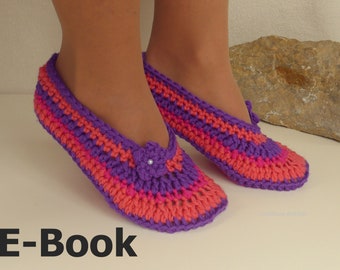 e-Book: Crochet Pattern Ballerinas Size 36 - 43,