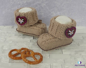 e-Book: Knitting instructions baby shoes, traditional shoes