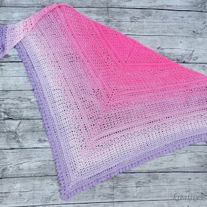 e-Book: Crochet pattern for the triangular scarf &quot;Amore&quot;