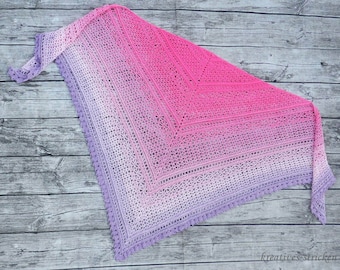 e-Book: Crochet pattern triangular scarf "Amore"