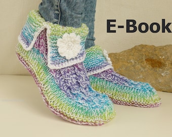 e-Book: Strickanleitung Hüttenschuhe Gr. 36-45