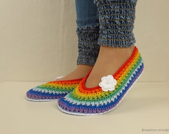 e-Book: Crochet Pattern Ballerinas "Rainbow"