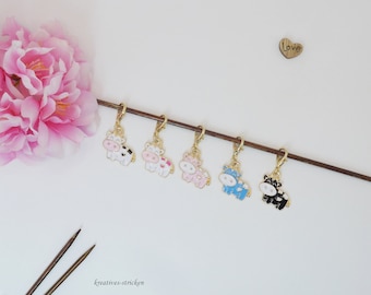 Cow, stitch marker, charm, stitch marker, necklace pendant