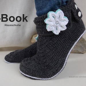 e-Book: Crochet pattern slippers, slippers
