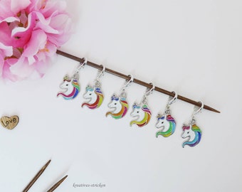Unicorn, stitch marker, charm, stitch marker, necklace pendant
