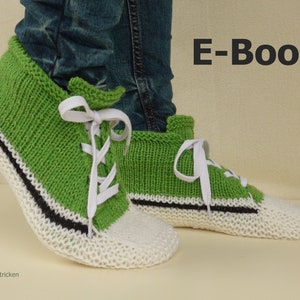 e-Book: Knitting pattern for sneakers size 36-45