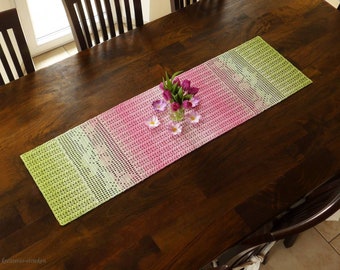 e-Book: Crochet pattern table runner "Primavera"