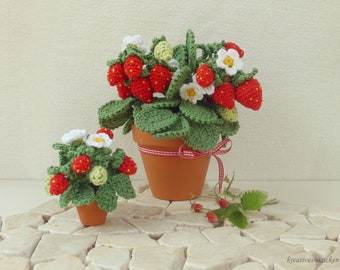 e-Book: Savings set crochet pattern strawberry large & mini