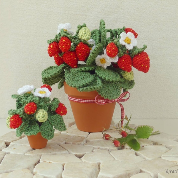 e-Book: Savings set crochet pattern strawberry large & mini