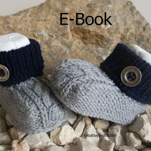 e-Book: Knitting instructions baby shoes braids