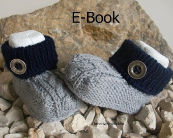 e-Book: Knitting instructions baby shoes braids