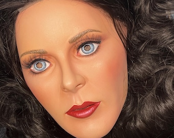 Wonder Woman  Latex Mask  Sculpted & Painted, Adjustable Strap