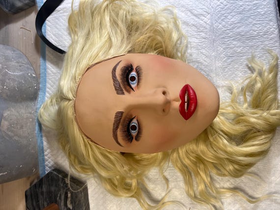 Madge Mask: Latex Rubber Mask With Wig