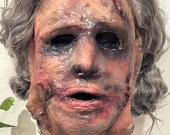 Ed Gein Mother style  Latex Mask: Sculpted and Painted, Adjustable Strap