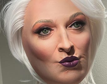 Máscara personalizada de Miranda Priestly para exhibición o uso personal