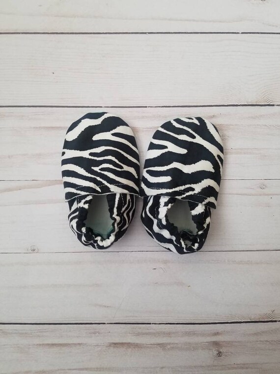 zebra print infant shoes