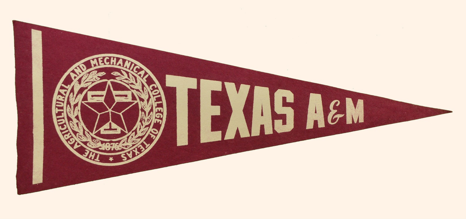 Vintage Texas A&M College/university Pennant circa Etsy