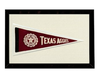 Vintage Texas A&M University Pennant (circa 1950s)