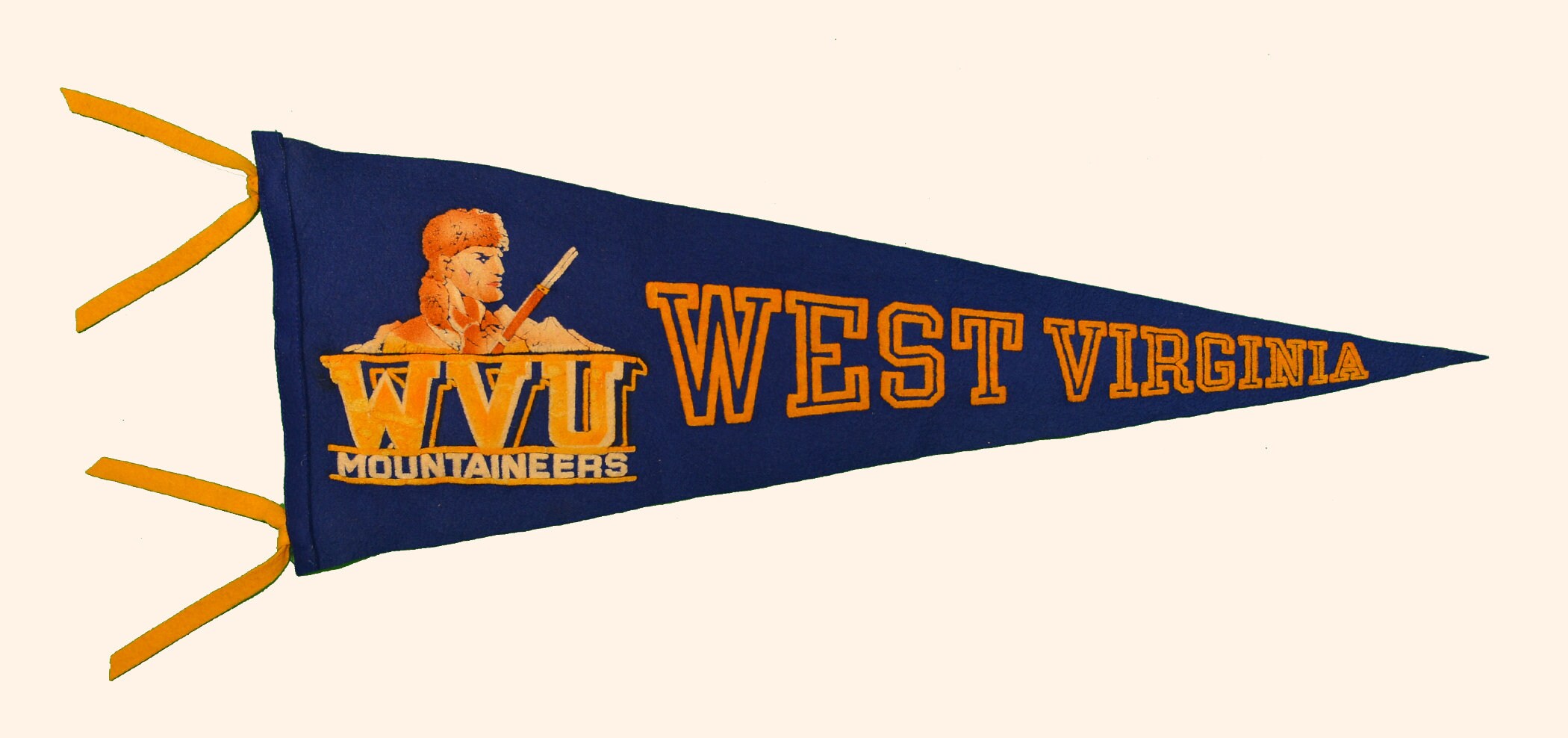 Vintage West Virginia University Pennant circa Etsy New Zealand