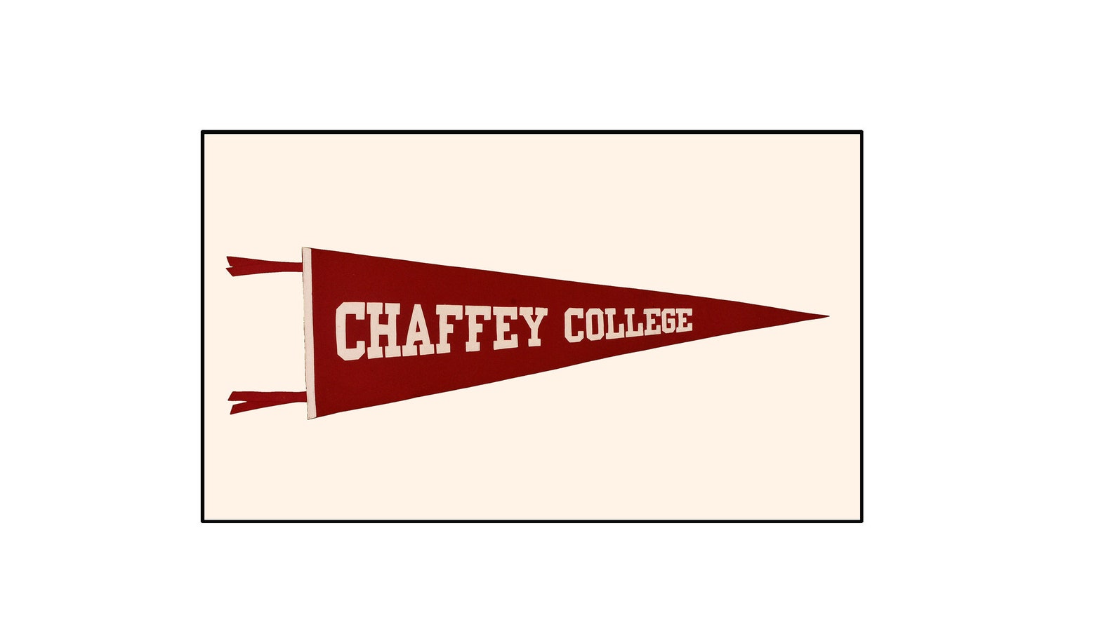 Vintage Chaffey College Pennant circa 1950's Etsy