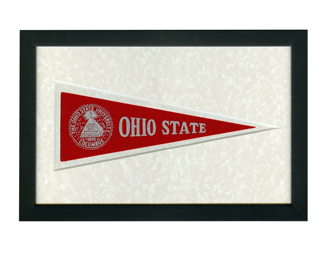 Vintage Ohio State University Pennant circa 1953 - Etsy