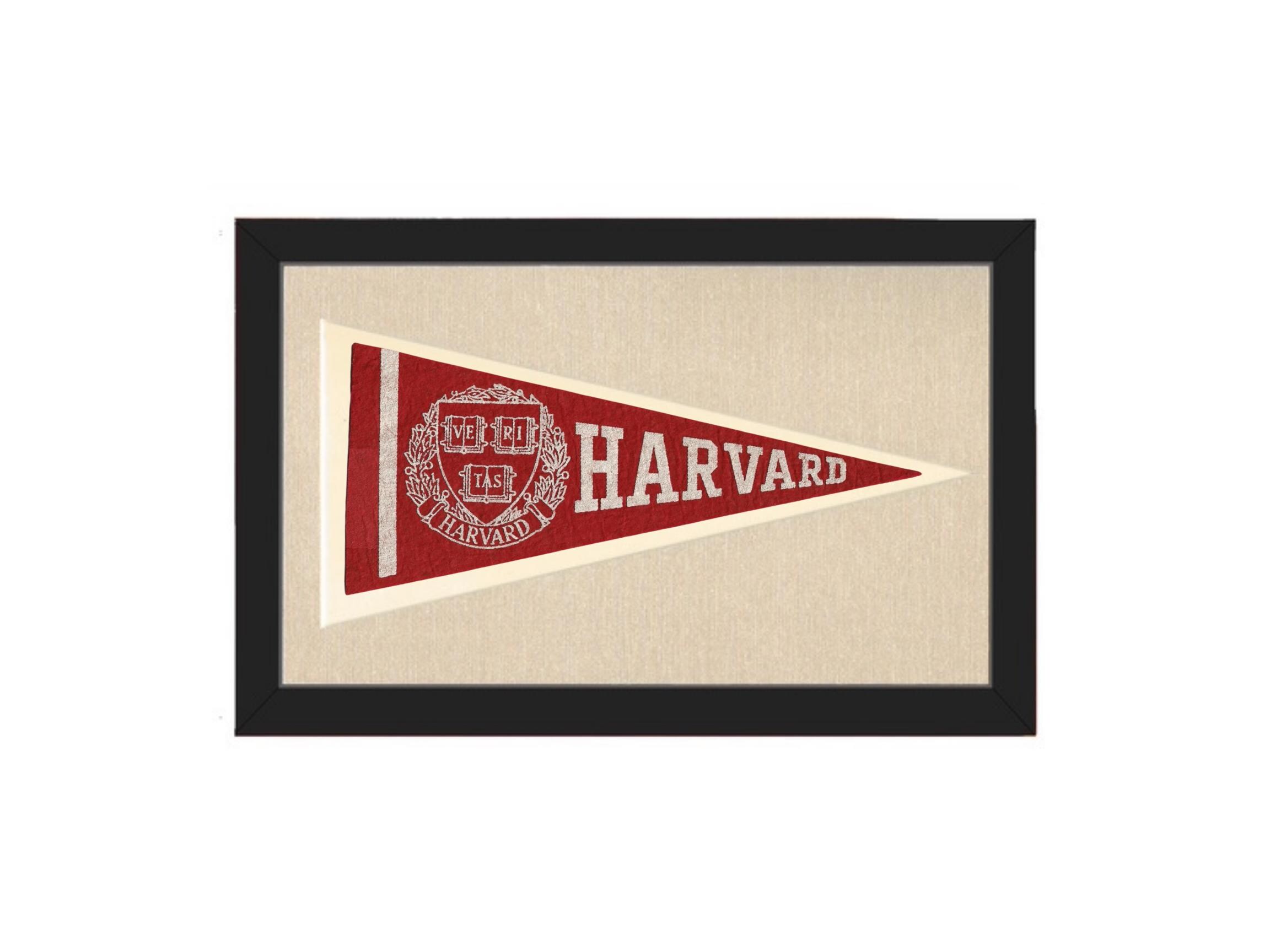 50s ハーバード大学 カレッジペナント フェルト 美品 HARVARD Harvard Memorabilia Vintage - Etsy