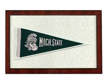 Bandierina Feltro Pennant In Feltro 12x30 Pollici - Per Tifosi NCAA, Decorazione Michigan Tech Huskies - Foto 3