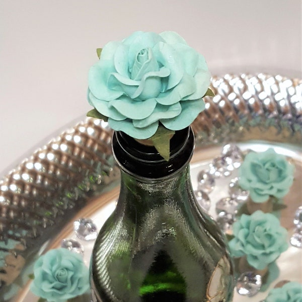 Assorted Rose Bottle Stoppers | Graduation Party Favors | Bridesmaid Proposal Box Stuffers | Bachelorette Party & Wine Tasting Favors.