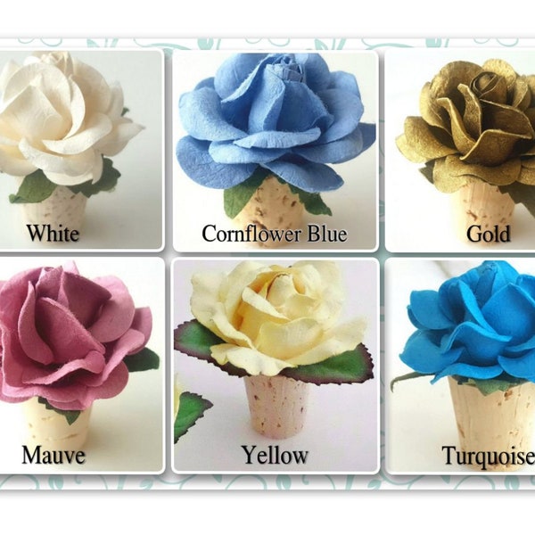 Flower Wine Stopper Etsy