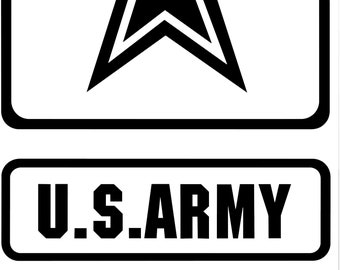 US Army Decals (Set of 2)