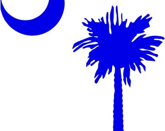 Cornhole-stickers South Carolina (set van 2)