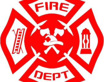 Fire Department Cornhole Decals (Set of 2)