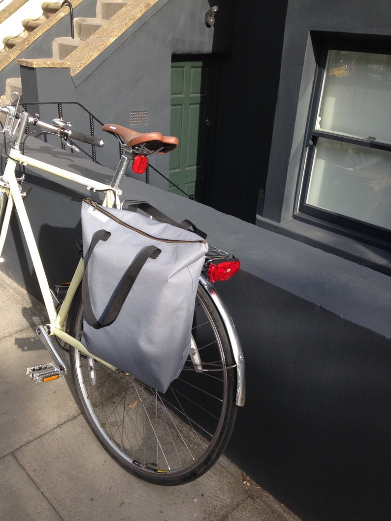 Waterproof Bicycle pannier bag & shoulder tote kordura Etsy