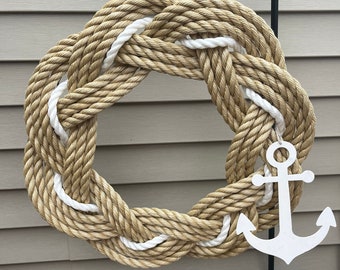 22” Thick Nautical wreath with anchor