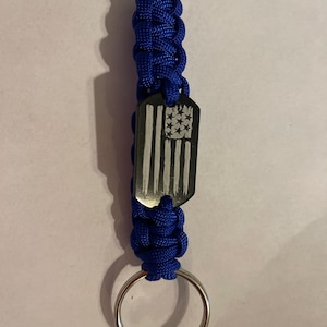 Usa key chains with paracord by Paige’s paracord