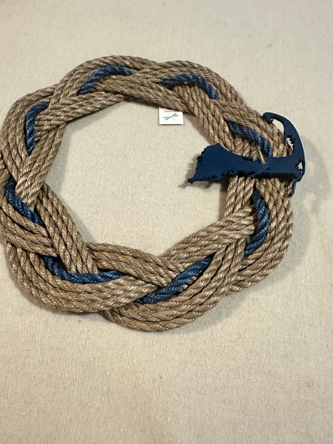 14” Brown Wreath With Navy Cape Cod - Etsy