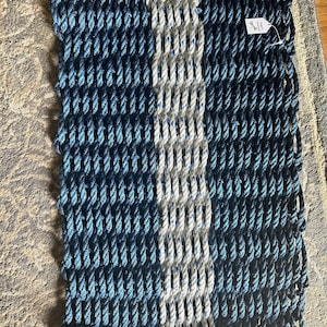 Striped float rope door mats