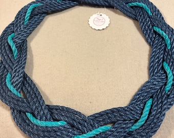 18” navy with teal